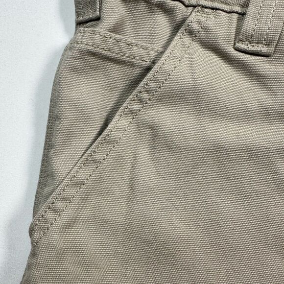 NWT Carhartt Men’s Rugged Flex Relax Fit Canvas Work 10” Short - Tan - Size 42 - Picture 7 of 10